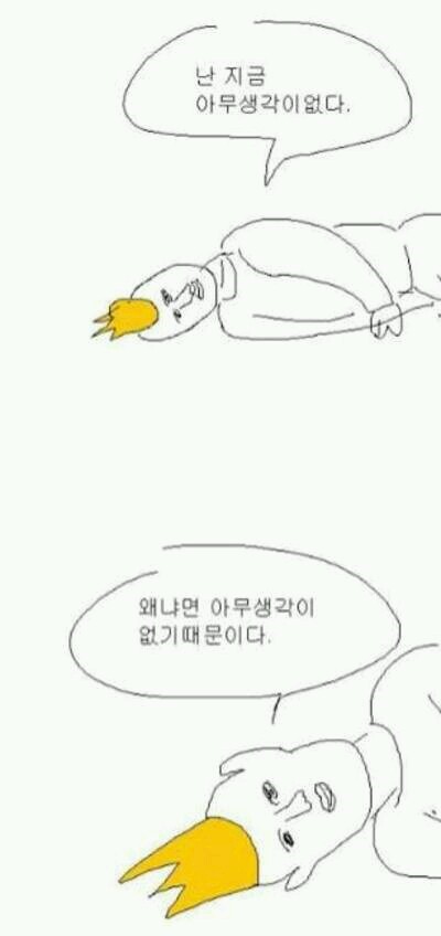 왜냐하면 아무생각이없기때문이다 아무생각이없다