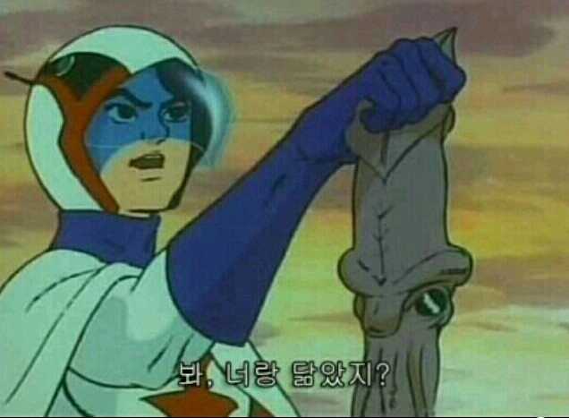 너랑 닮았지? 오징어 못생김
