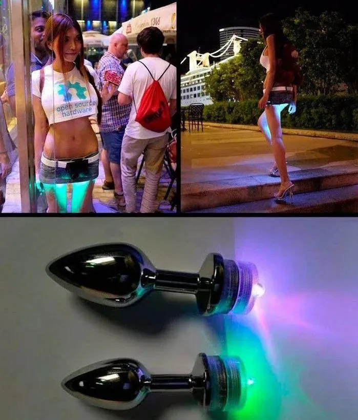 애널,아날,플러그,led