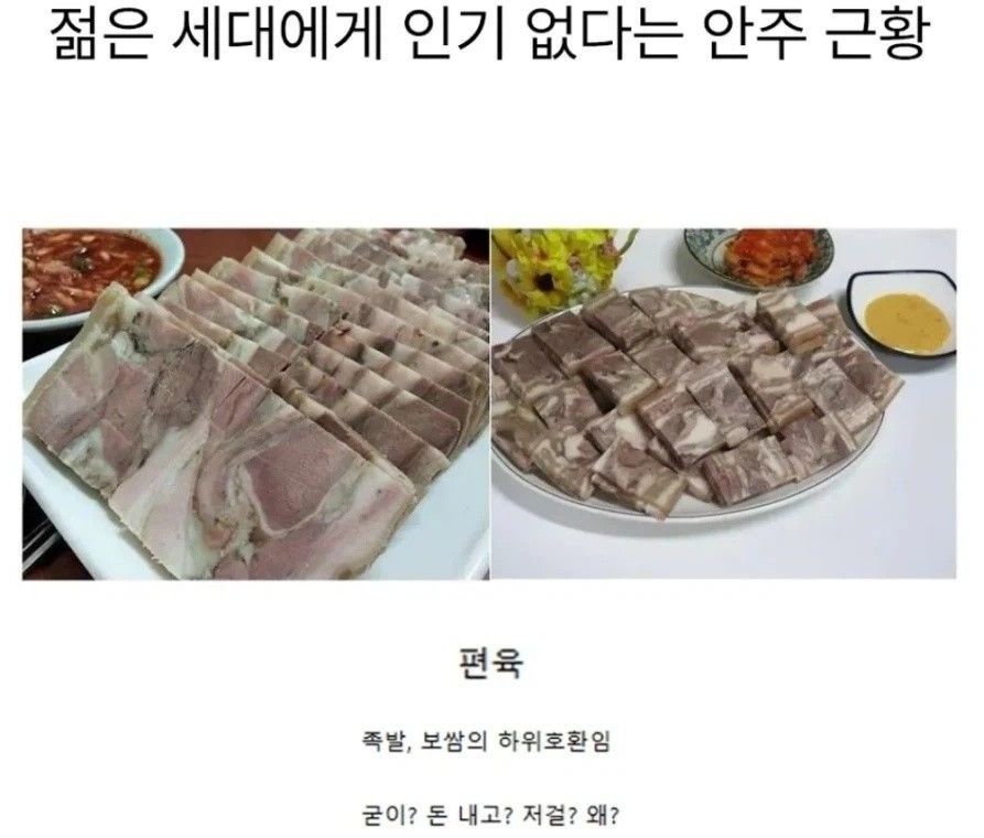 젊은 세대에게 인기 없다는 안주 근황