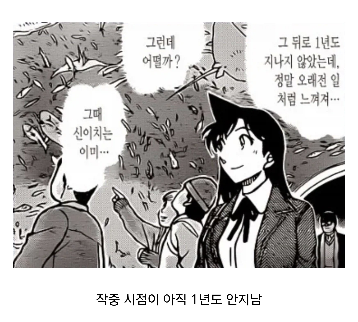 명탐정 코난 만화의 문제점을 요약한 한 장면