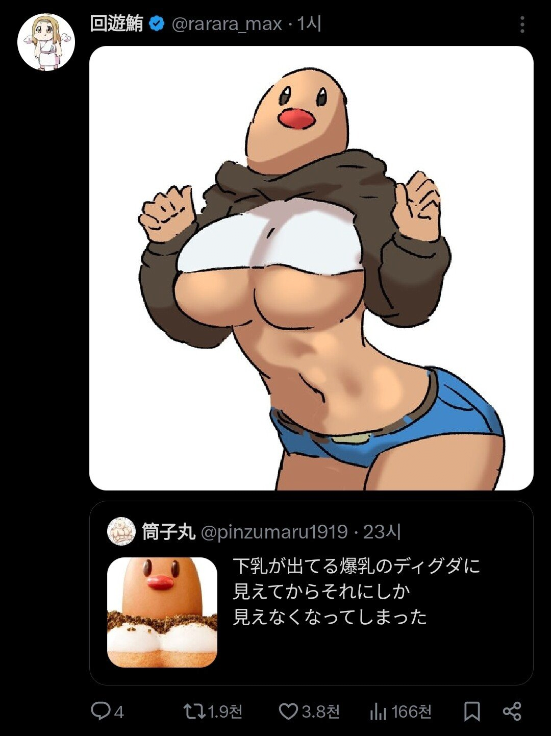 약후) 디그다 도넛을 본 양국의 반응