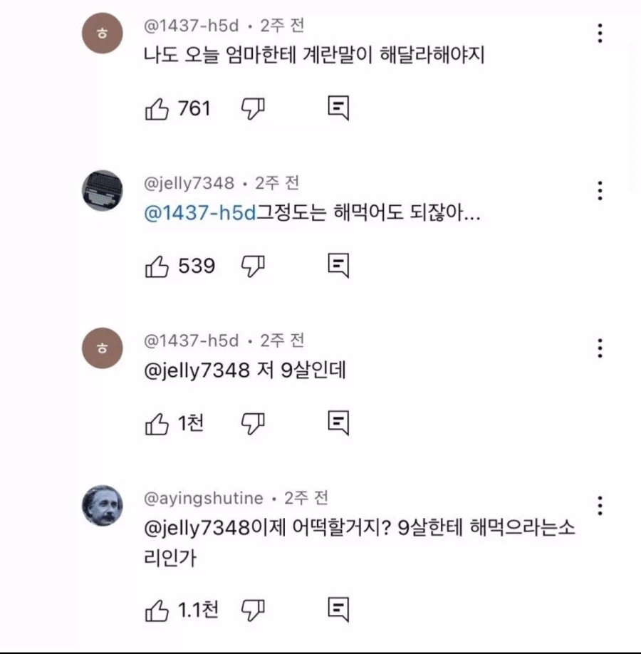 나도 오늘 엄마한테 계란말이 해달라 해야지.jpg