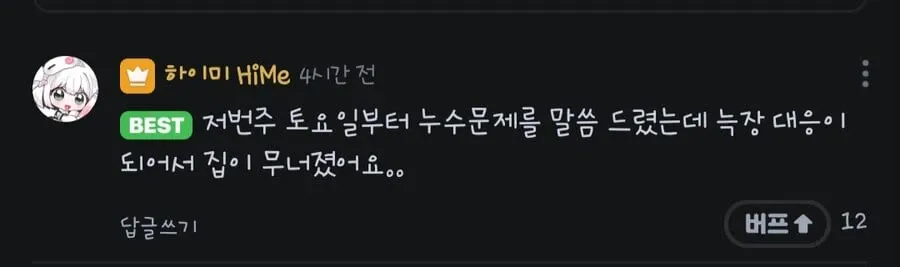 어느 스트리머의 휴방 사유