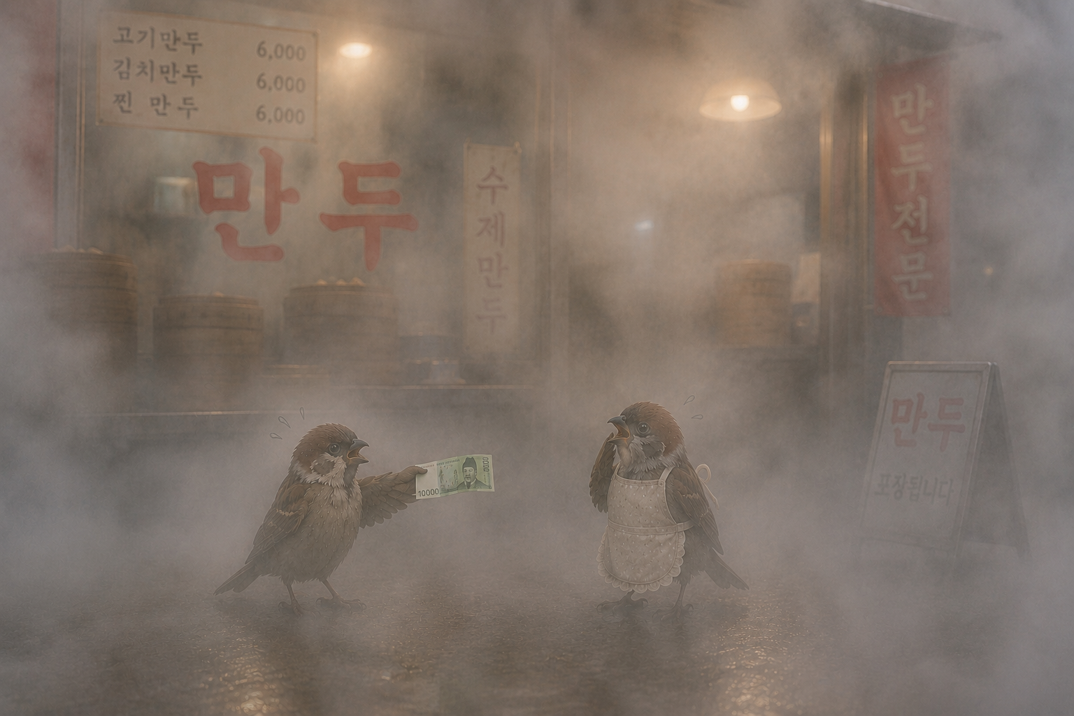 만두사러왔는데